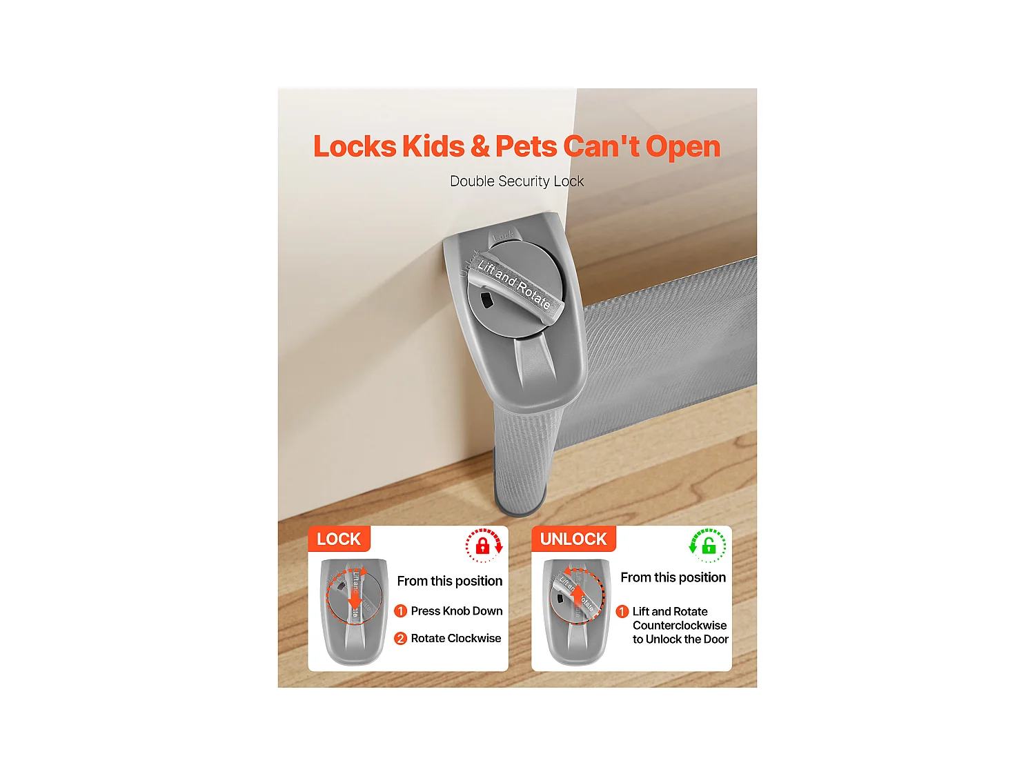 Sicherheitsbarriere SucceBuy Erweiterbar, Zaun aus Mesh 185 cm Breit und 79,5 cm Hoch, Barriere Retraktil für Haustiere, Ideal für Hunde und Katzen