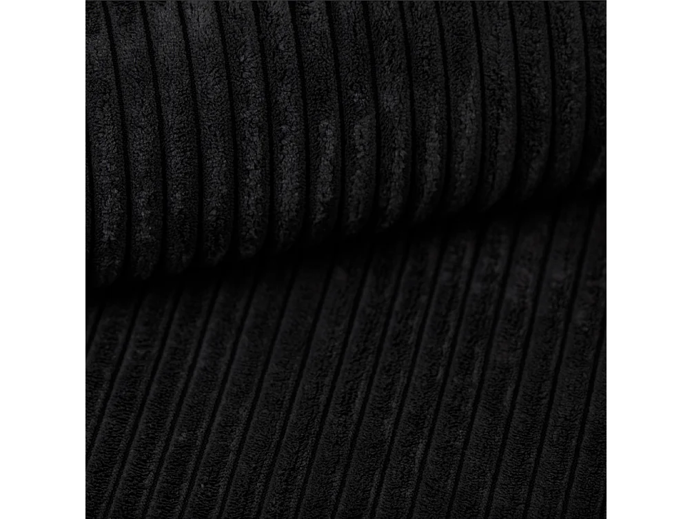 Canapé convertible classique AMERICA - Tissu Poso Noir