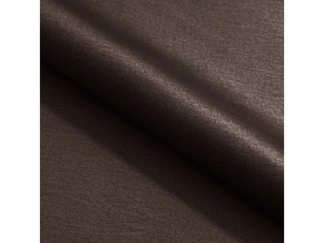 Canapé d'angle ATOM avec fonction couchage, tissu Monolith, marron foncé, droit