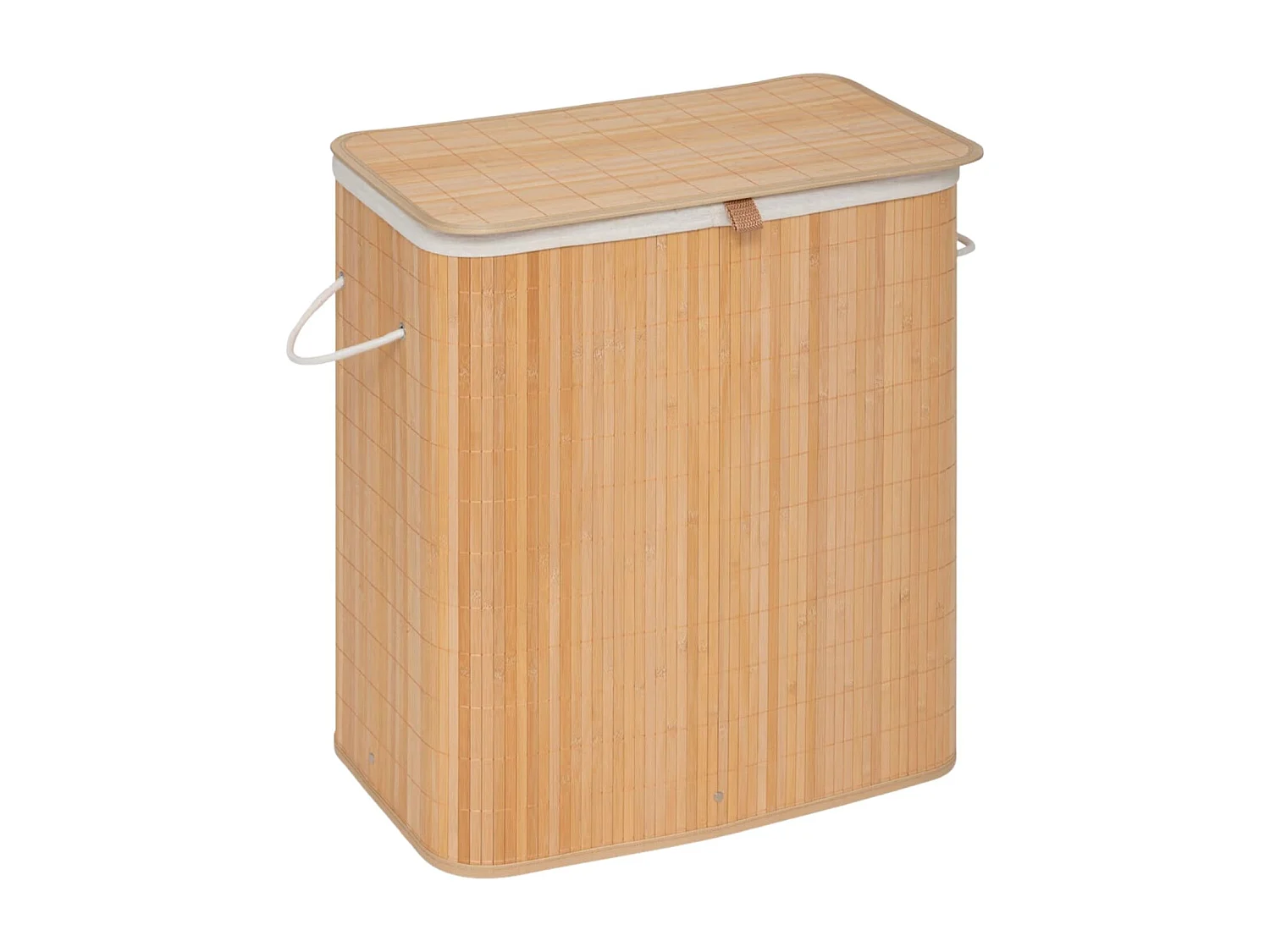 Cesta de ropa doble 100L de bambú