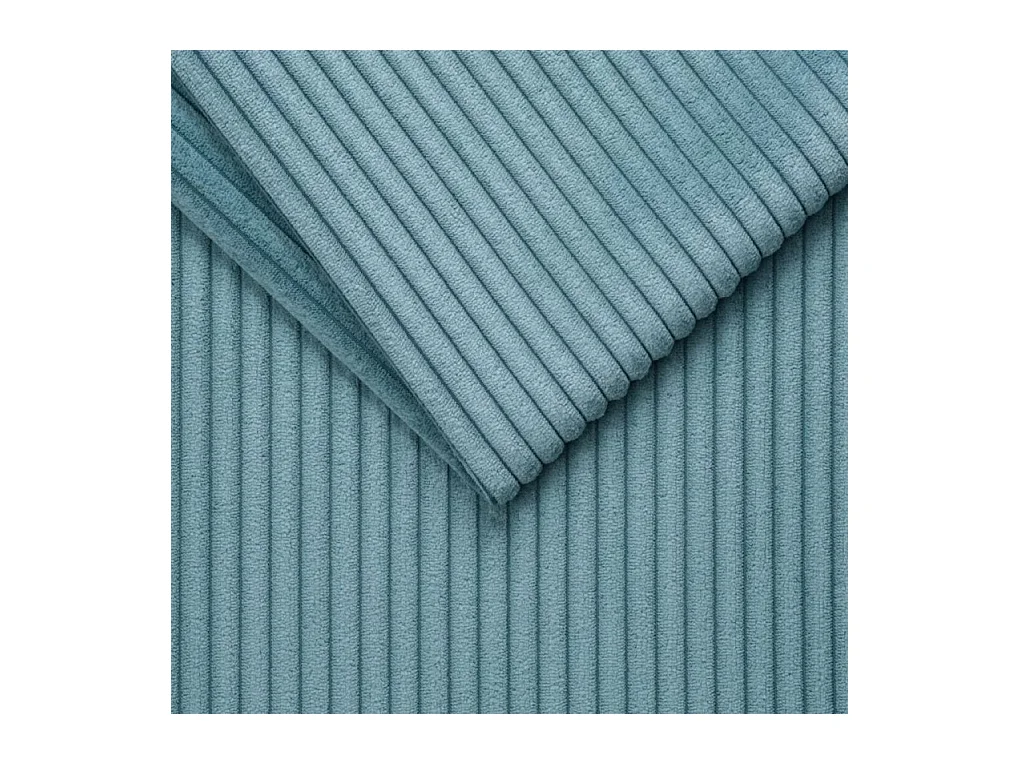 Canapé d'angle avec fonction couchage et coffre de lit, Canapé en U, Canapé en U tissu Gabon Zoom Bleu Clair