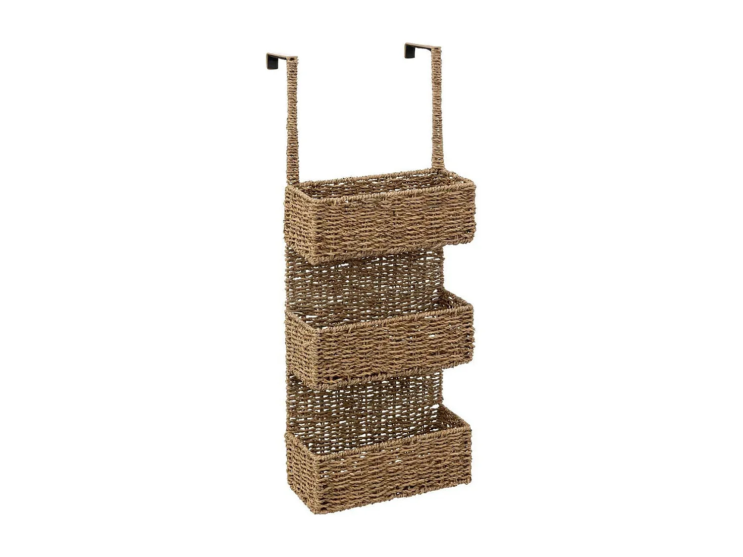 Étagère Porte 3 Niveaux "Roseau" 69cm Marron