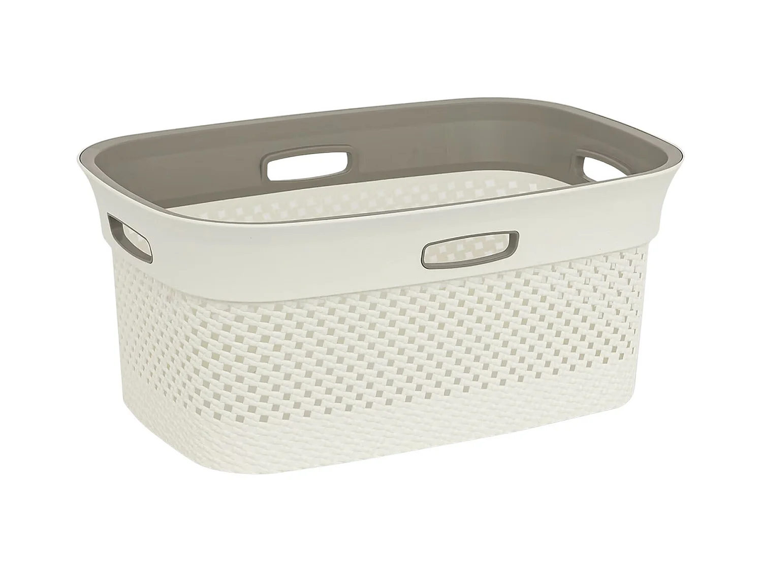 Corbeille à Linge Ajouré "Purl" 45L Lin