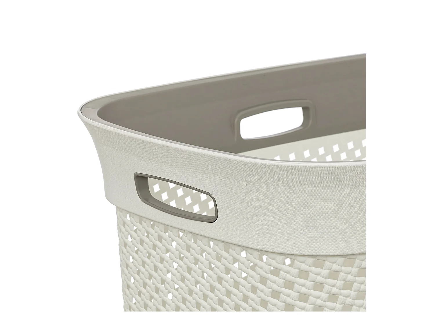 Corbeille à Linge Ajouré "Purl" 45L Lin