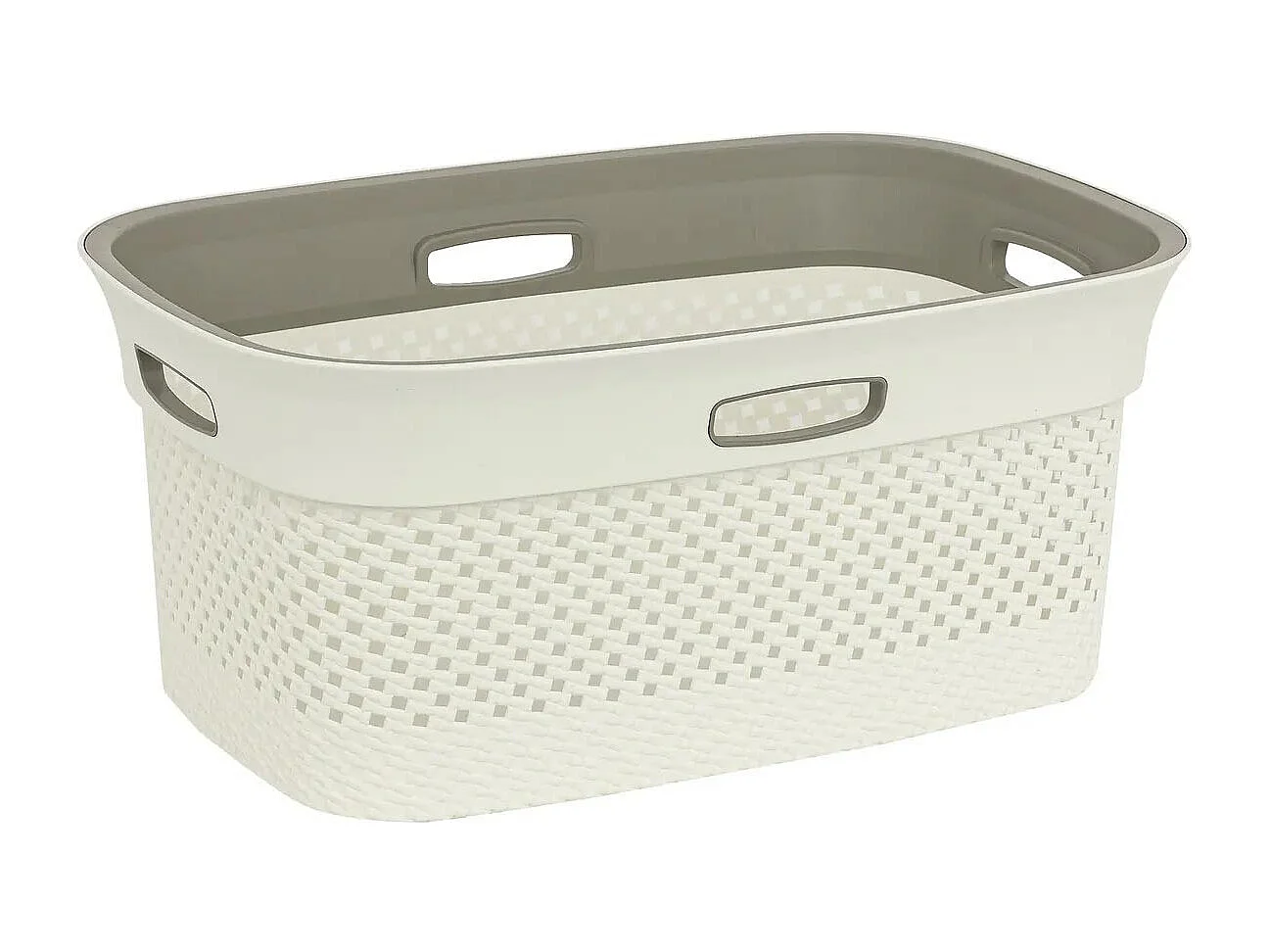 Corbeille à Linge Ajouré "Purl" 45L Lin