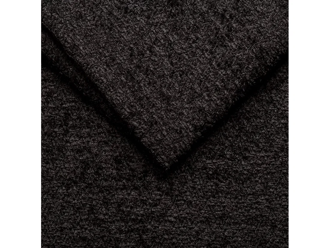 Sofa 3-Sitzer, Komfort Couch BALOO, stoff Schenille & Bouclé, Graphit