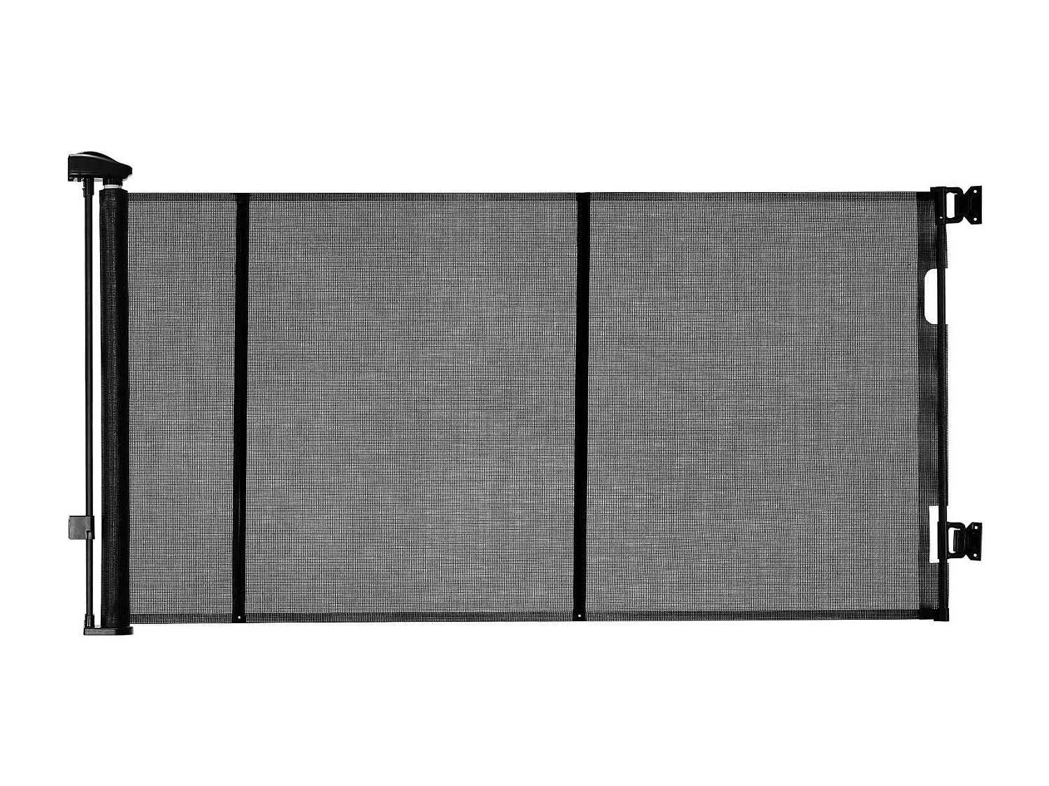 Barrera de Seguridad SucceBuy Extensible, Valla en Malla Hasta 310 cm de Ancho y 79,5 cm de Alto, Barrera Retráctil con Bandas Reforzadas