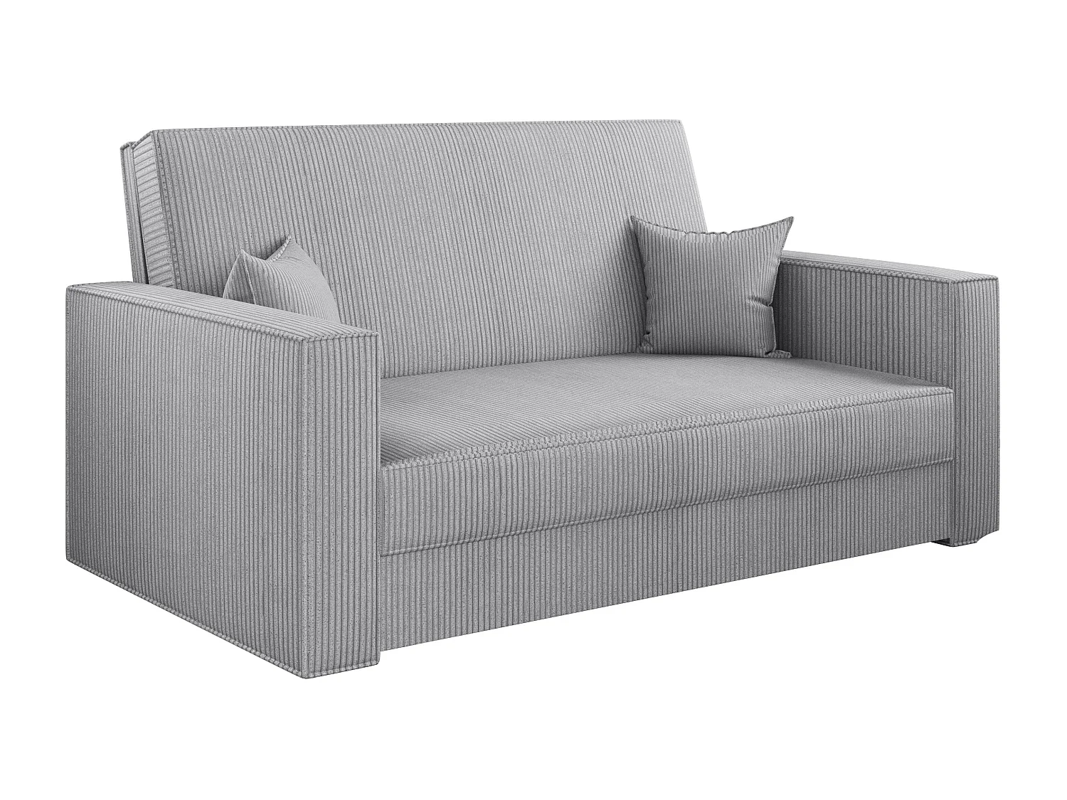 Canapé convertible classique AMERICA - Tissu Poso Gris Clair