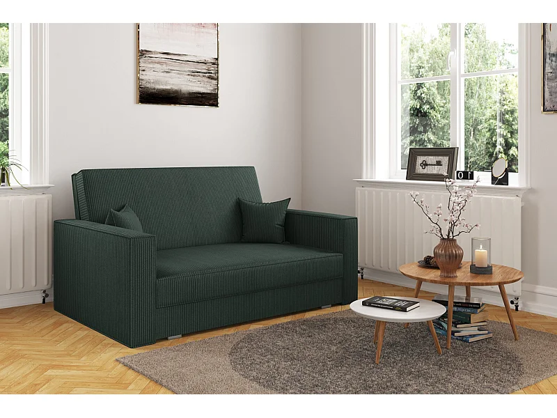 Klassieke slaapbank, AMERICA - stof Poso Green