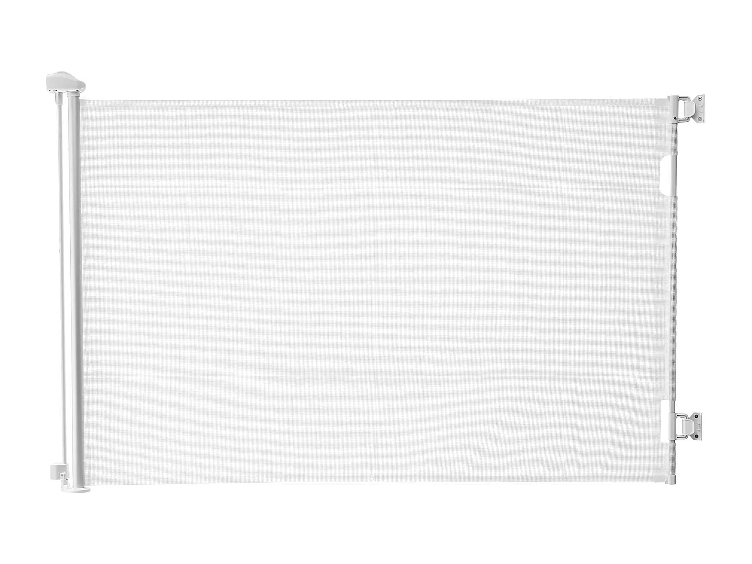 Barrière de Sécurité SucceBuy Extensible, Clôture en Maille 145 cm de Large et 98 cm de Haut, Barrière Rétractable pour Animaux de Compagnie