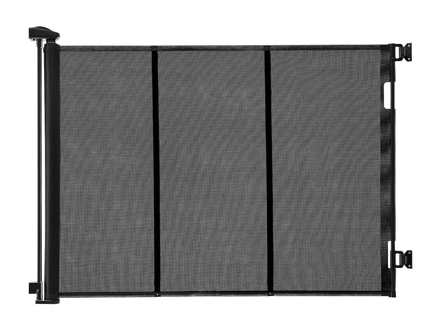 Barrière de Sécurité SucceBuy Extensible, Clôture en Maille Jusqu’à 305 cm de Large et 98 cm de Haut, Barrière Rétractable avec Bandes Renforcées