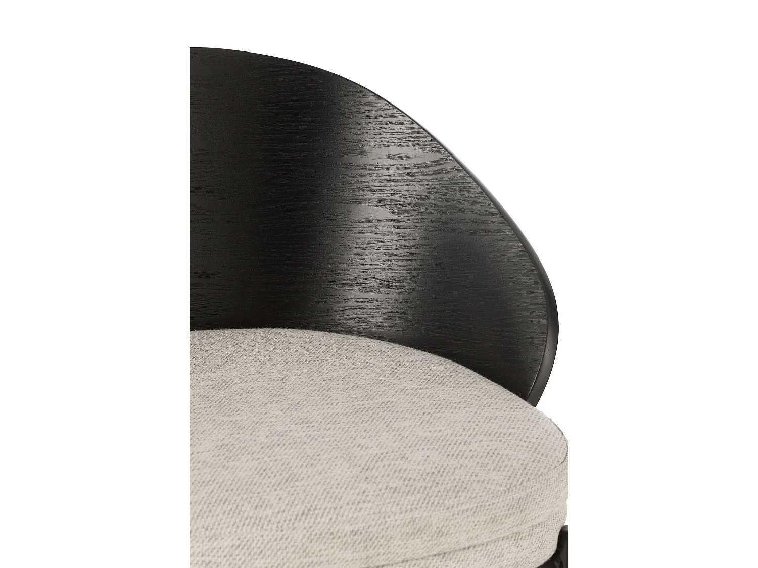 Chaise de Bar Design "Lone" 97cm Noir & Gris