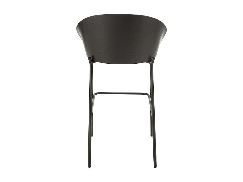 Chaise de Bar Design "Lone" 97cm Noir & Gris