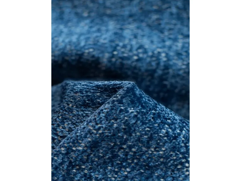 Canapé d'angle Bohoo en L avec convertible, tissu Raven, bleu, gauche