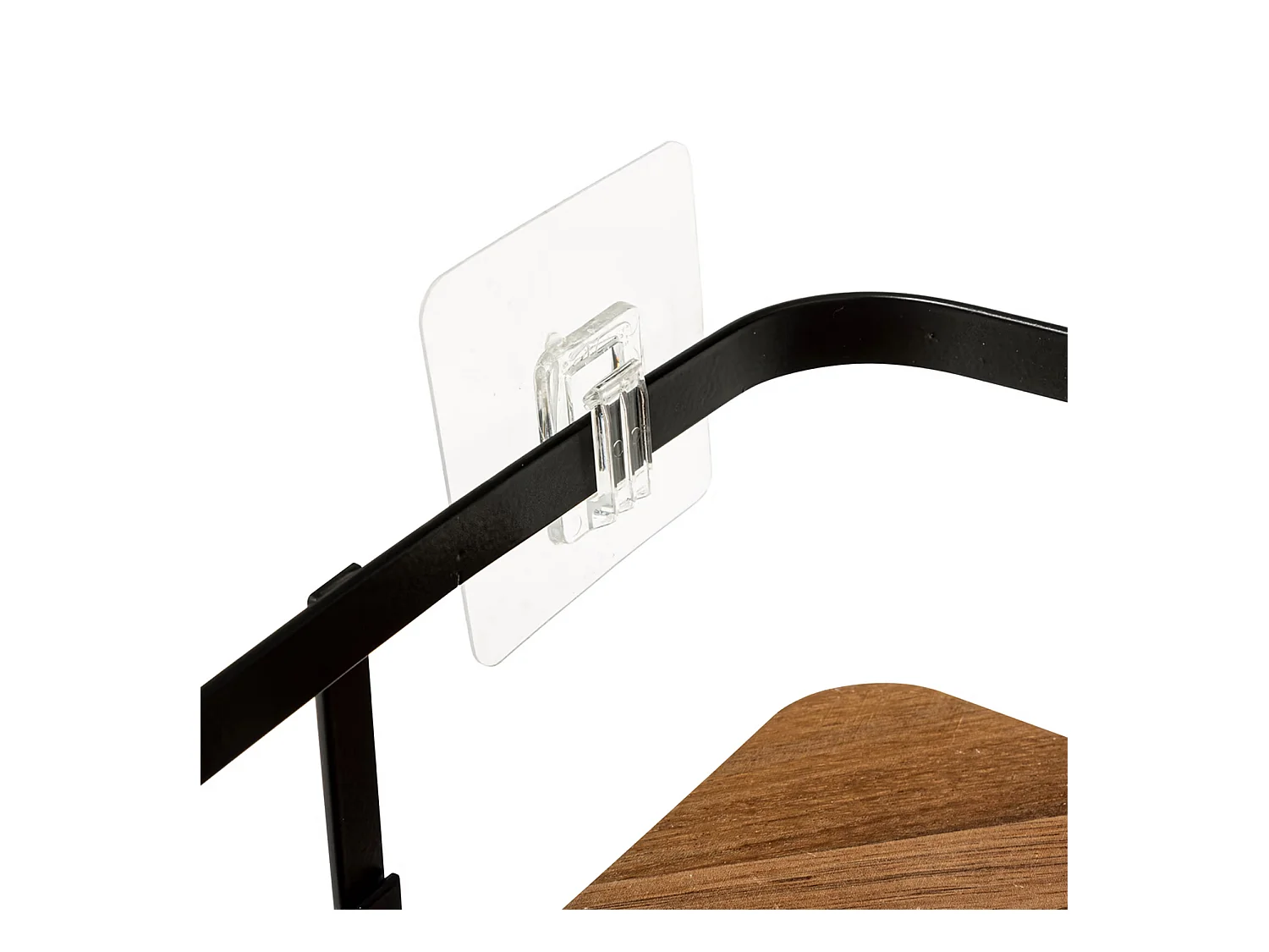 Étagère d'Angle de Douche en Bois "Blackacia" 25cm Noir