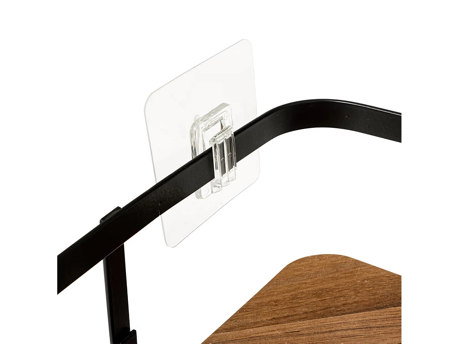 Étagère d'Angle de Douche en Bois "Blackacia" 25cm Noir