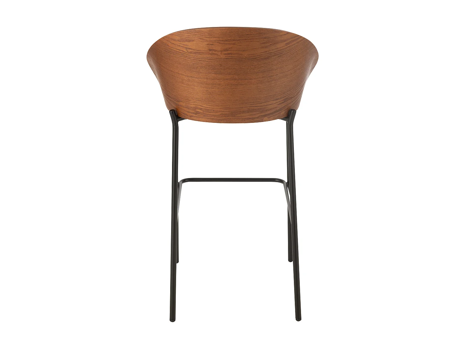 Chaise de Bar Design "Lone" 97cm Marron & Beige