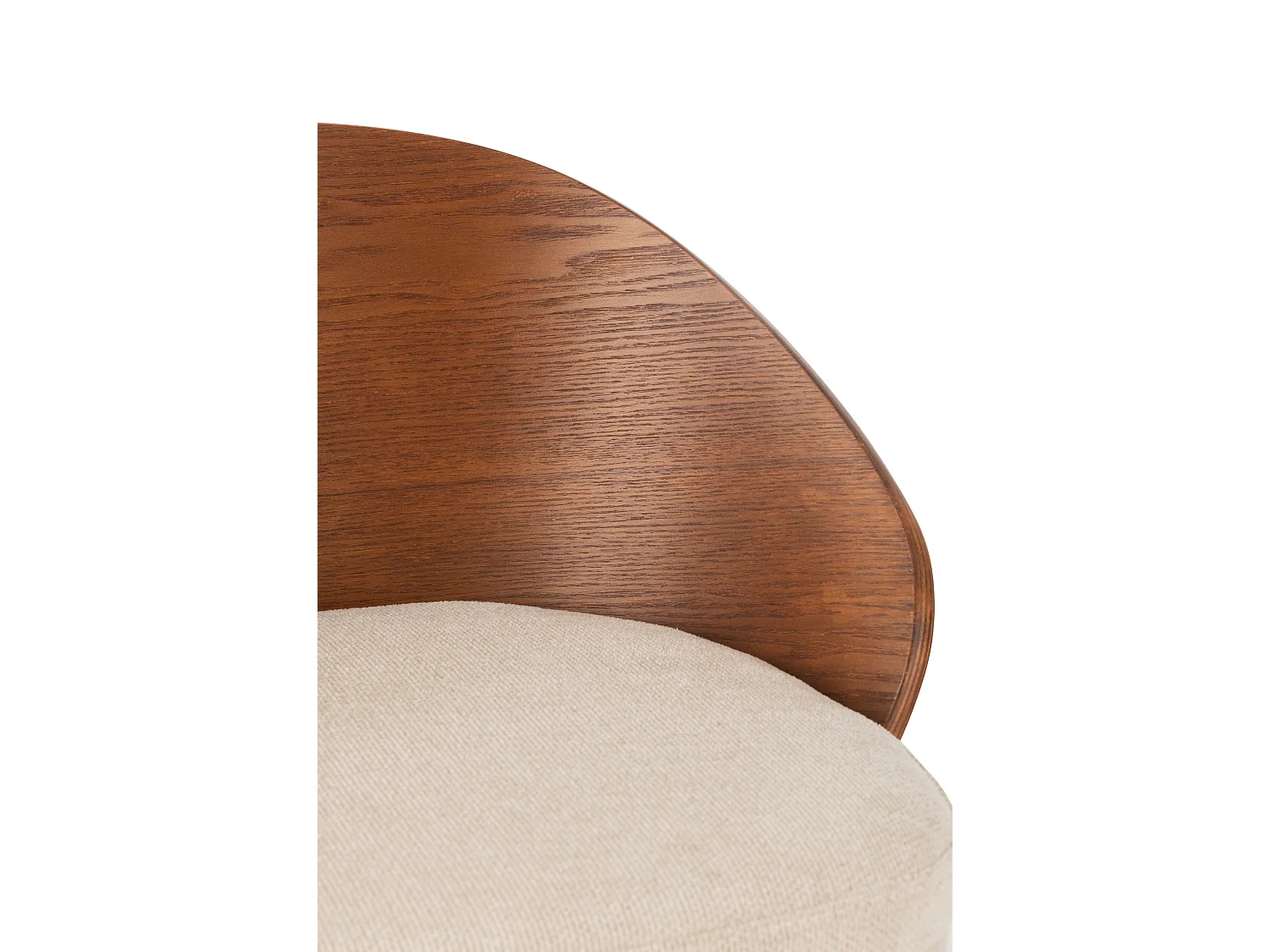 Chaise de Bar Design "Lone" 97cm Marron & Beige