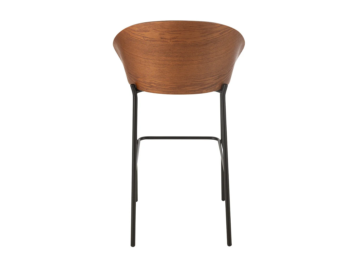 Chaise de Bar Design "Lone" 97cm Marron & Beige