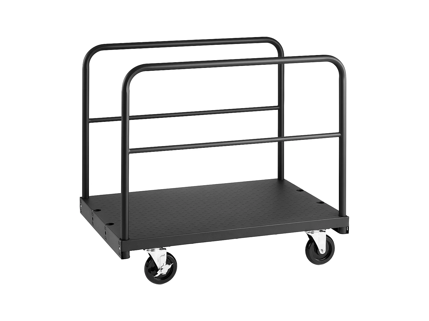 Chariot Porte-Plaques SucceBuy de Plâtre, Charge 816,5 kg, Chariot Porte-Panneaux de Cloisons Sèches Plateforme 91.4 x 61 cm, pour Transport, Usine