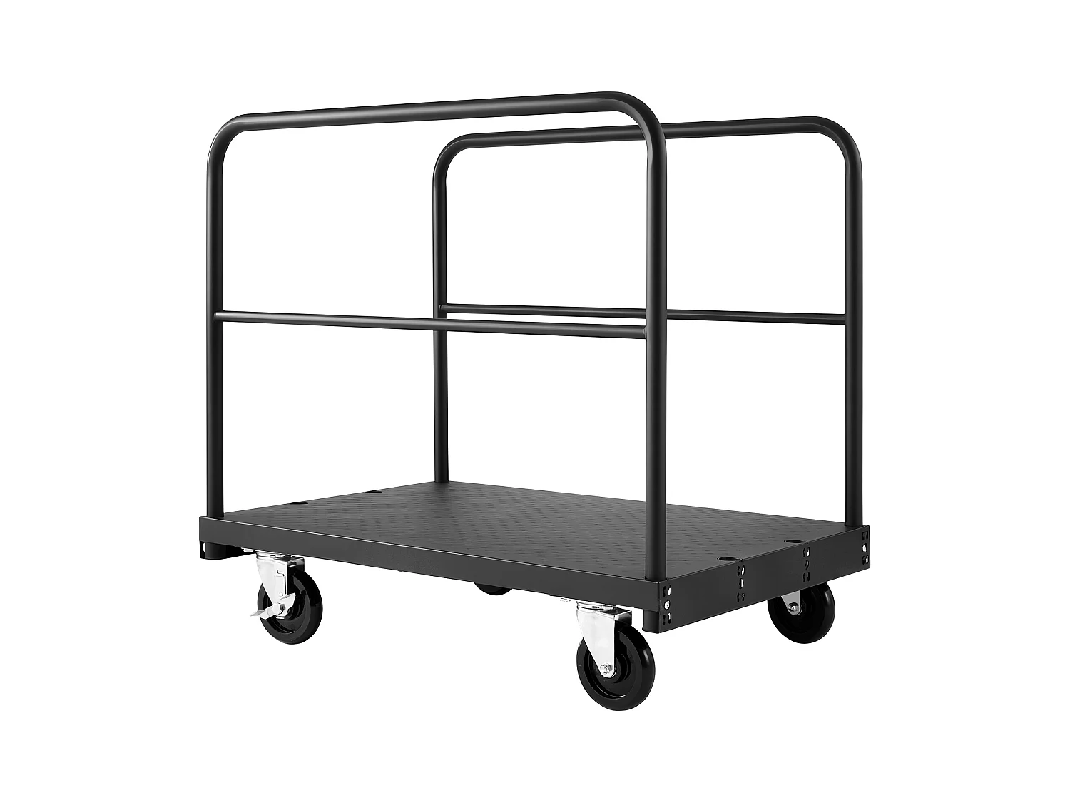 Chariot Porte-Plaques SucceBuy de Plâtre, Charge 816,5 kg, Chariot Porte-Panneaux de Cloisons Sèches Plateforme 91.4 x 61 cm, pour Transport, Usine