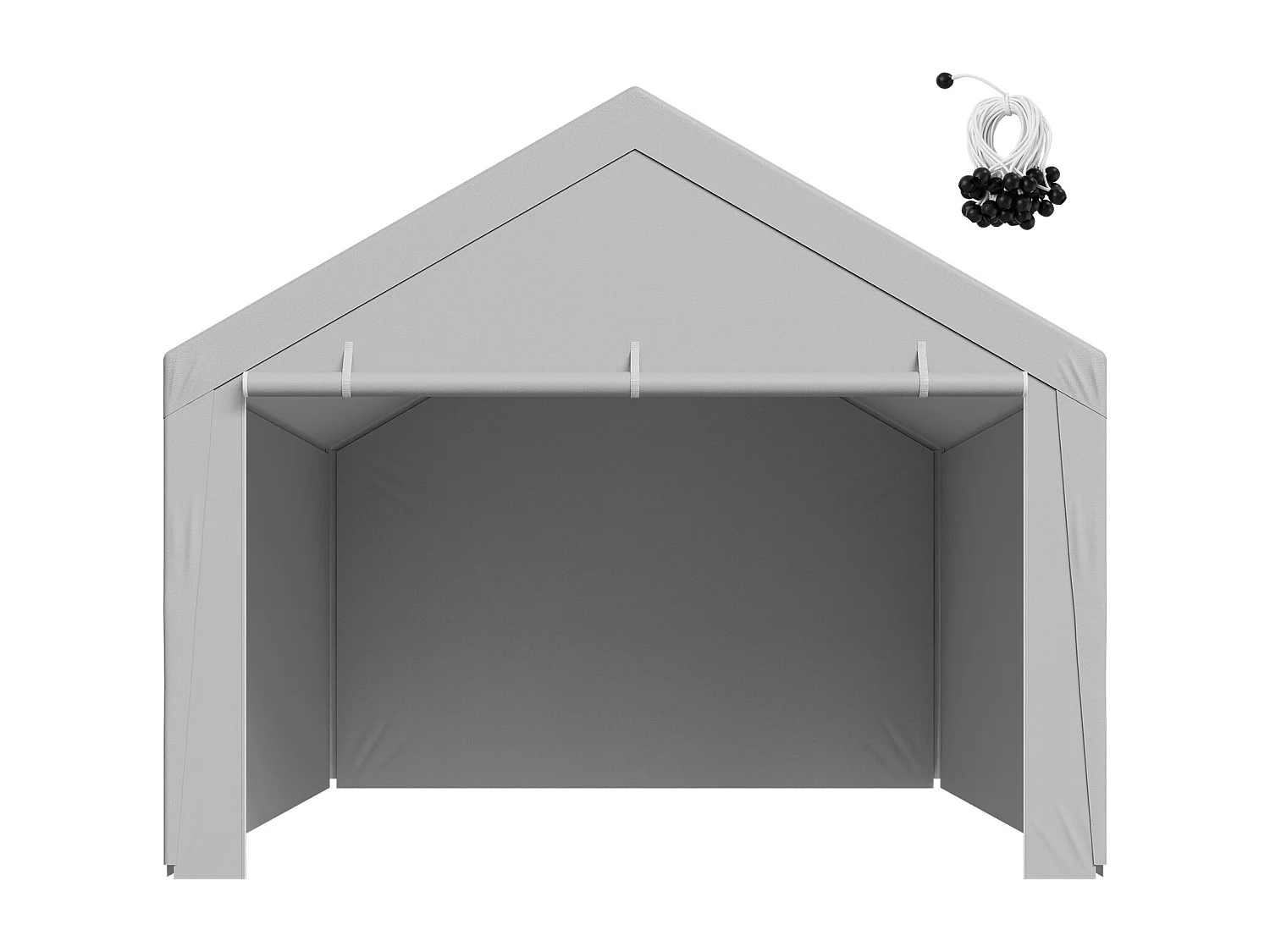 Lona de Reemplazo Cobertizo SucceBuy, 6,09x3,65 m, Lona Techo Cochera, Cubierta Carpa Garaje Portátil, Resistente UV Impermeable, Cordones Elásticos Bola