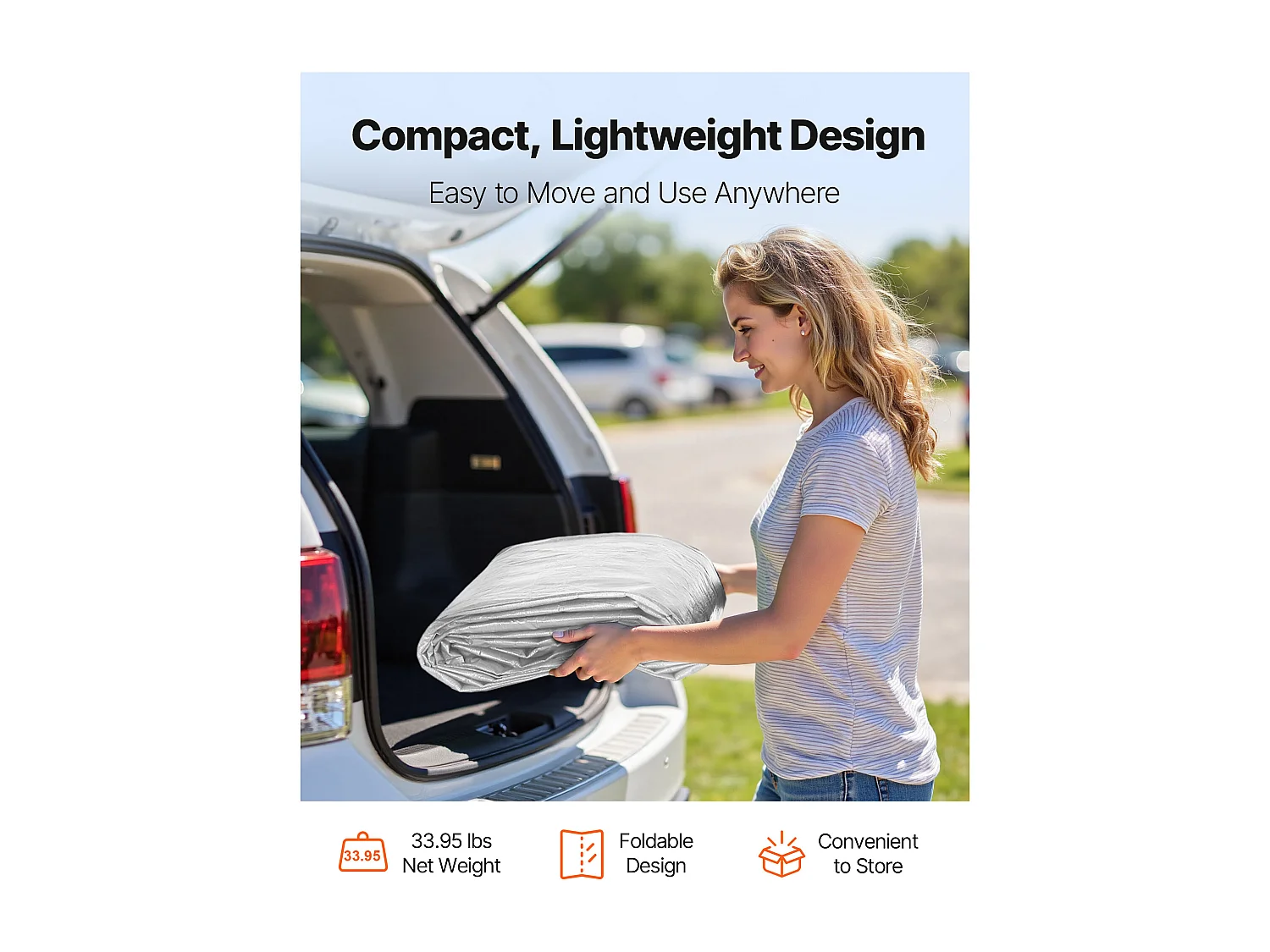 Lona de Reemplazo Cobertizo SucceBuy, 6 x 4 m, Lona Techo Cochera, Cubierta Carpa Garaje Portátil, Resistente UV Impermeable, con Paneles Laterales, Gris