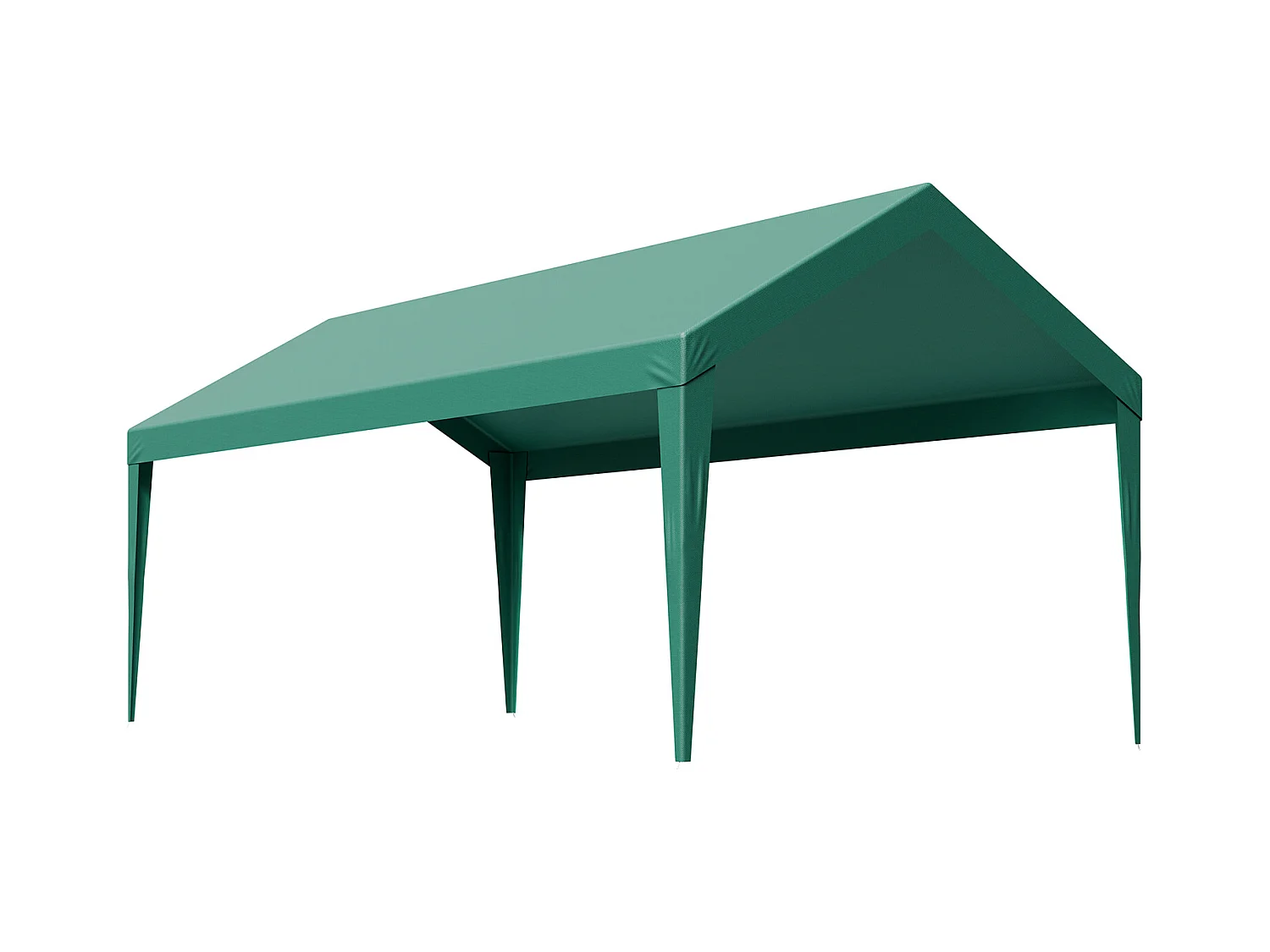 Toile de Rechange Carport SucceBuy, 6 x 3 m, Bâche Toit Abri Voiture, Couverture Supérieure Tente Garage Portable, Résistante UV Imperméable, Vert Foncé