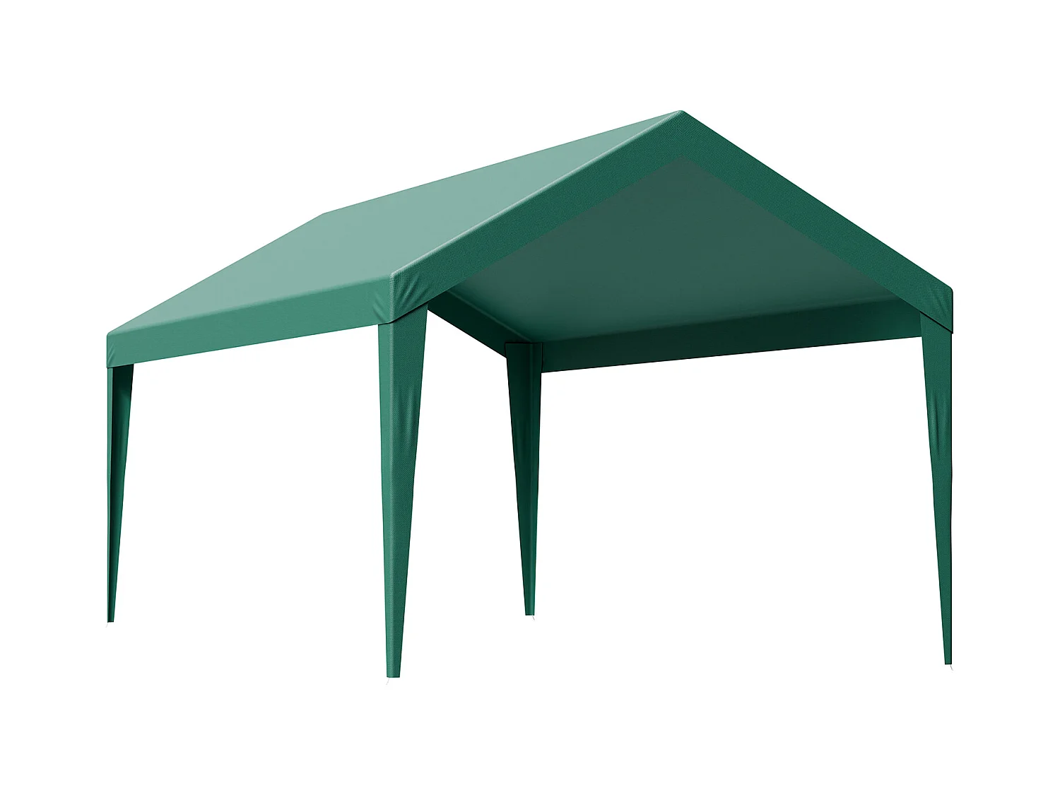 Toile de Rechange Carport SucceBuy, 6 x 3 m, Bâche Toit Abri Voiture, Couverture Supérieure Tente Garage Portable, Résistante UV Imperméable, Vert Foncé