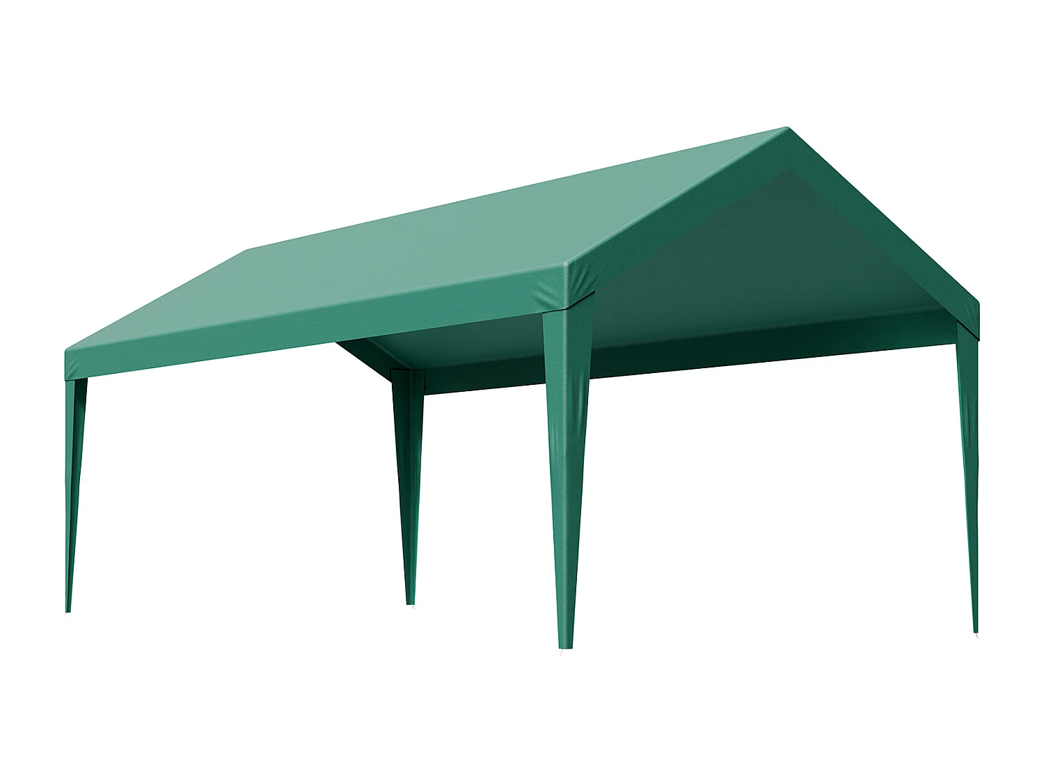 Toile de Rechange Carport SucceBuy, 6 x 3 m, Bâche Toit Abri Voiture, Couverture Supérieure Tente Garage Portable, Résistante UV Imperméable, Vert Foncé