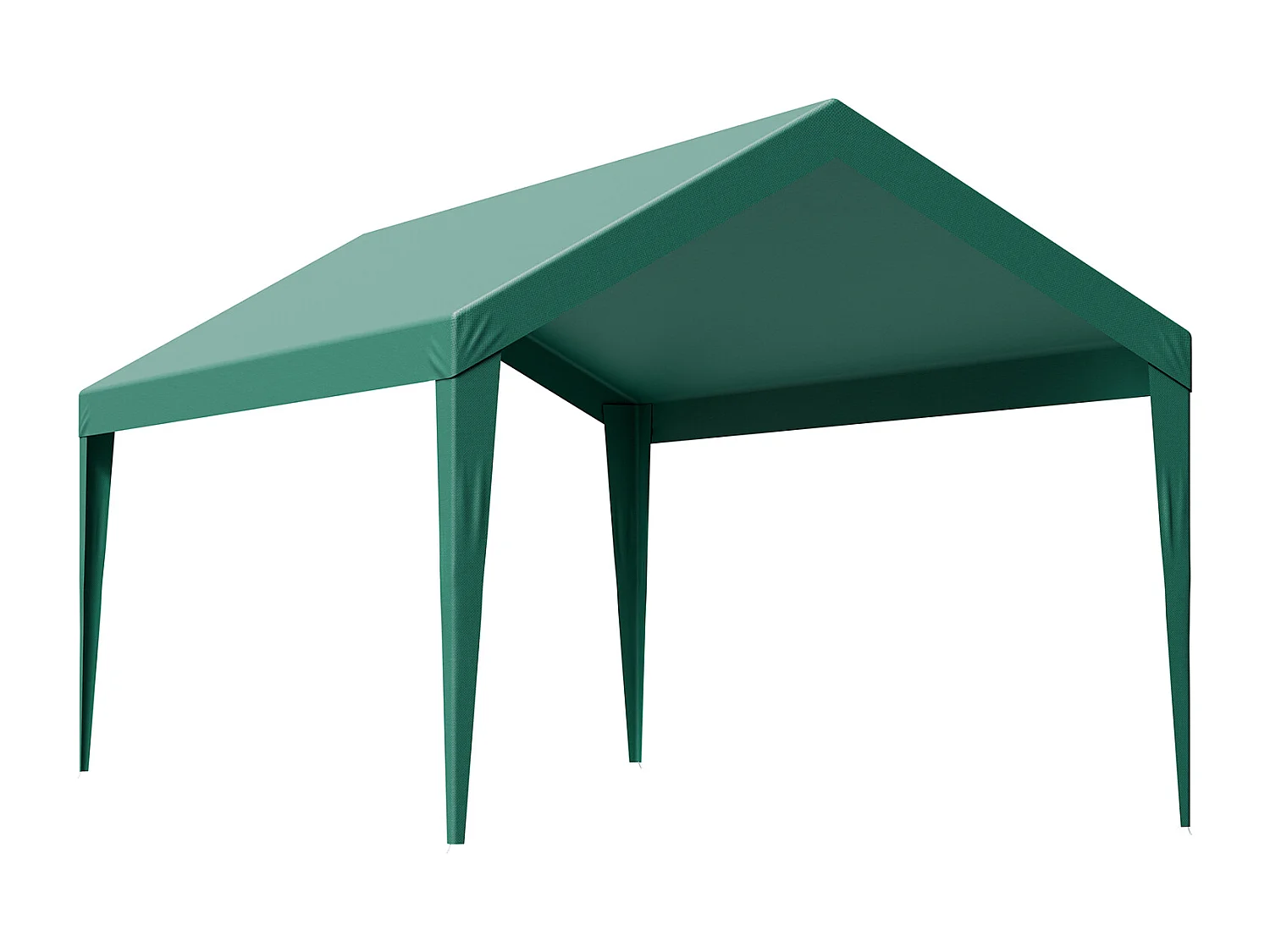 Toile de Rechange Carport SucceBuy, 6 x 3 m, Bâche Toit Abri Voiture, Couverture Supérieure Tente Garage Portable, Résistante UV Imperméable, Vert Foncé