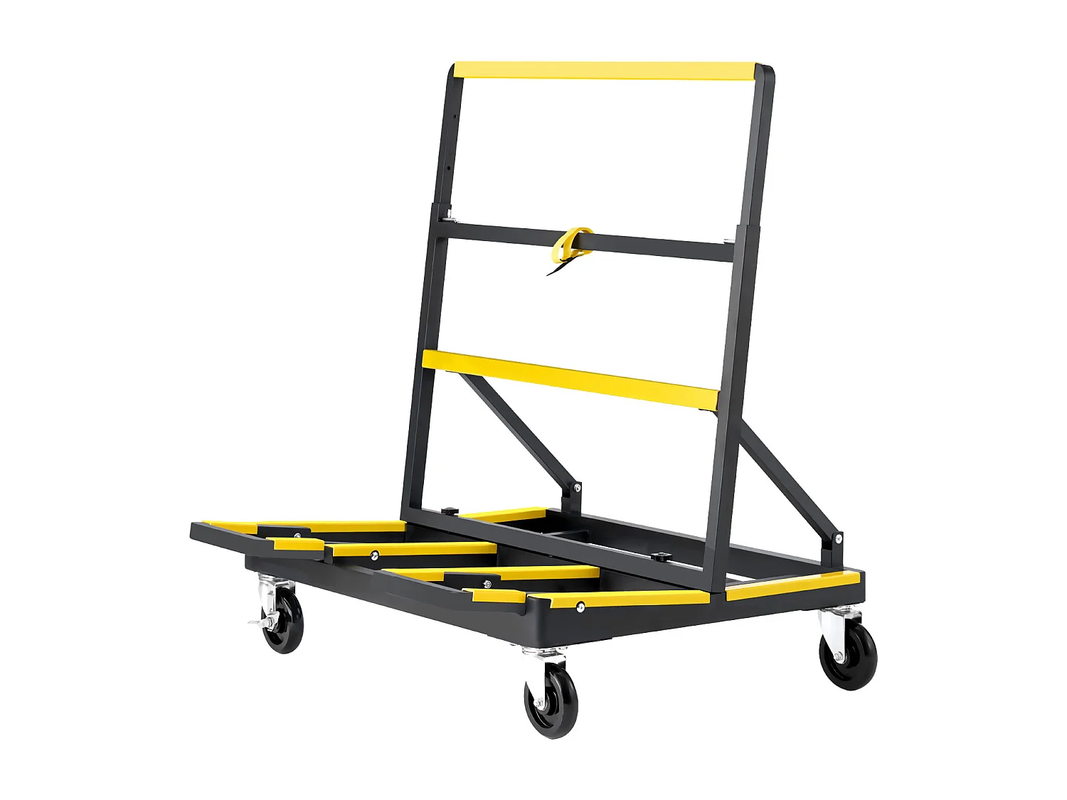 Chariot Porte-Plaques SucceBuy de Plâtre, Charge 816,5 kg, Chariot Porte-Panneaux de Cloisons Sèches, avec Roulettes Pivotantes, pour Transport, Noir