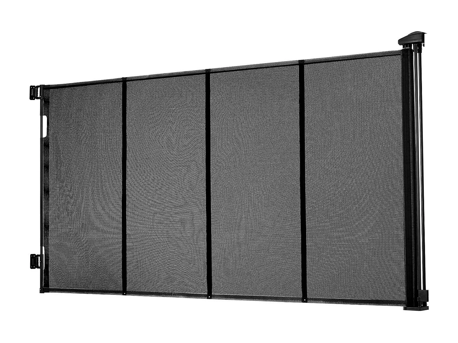 Sicherheitsbarriere SucceBuy Erweiterbar, Zaun aus Mesh Bis zu 415 cm Breit und 99 cm Hoch, Barriere Retraktil mit Verstärkten Bändern