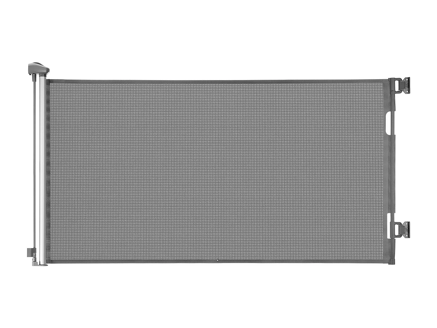 Barrera de Seguridad SucceBuy Extensible, Valla en Malla 143 cm de Ancho y 79,5 cm de Alto, Barrera Retráctil para Animales de Compañía