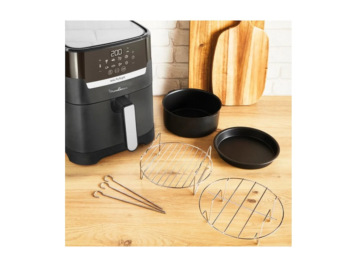 Moulinex Friteuse sans huile 4.2l 1400w noir - EZ505810