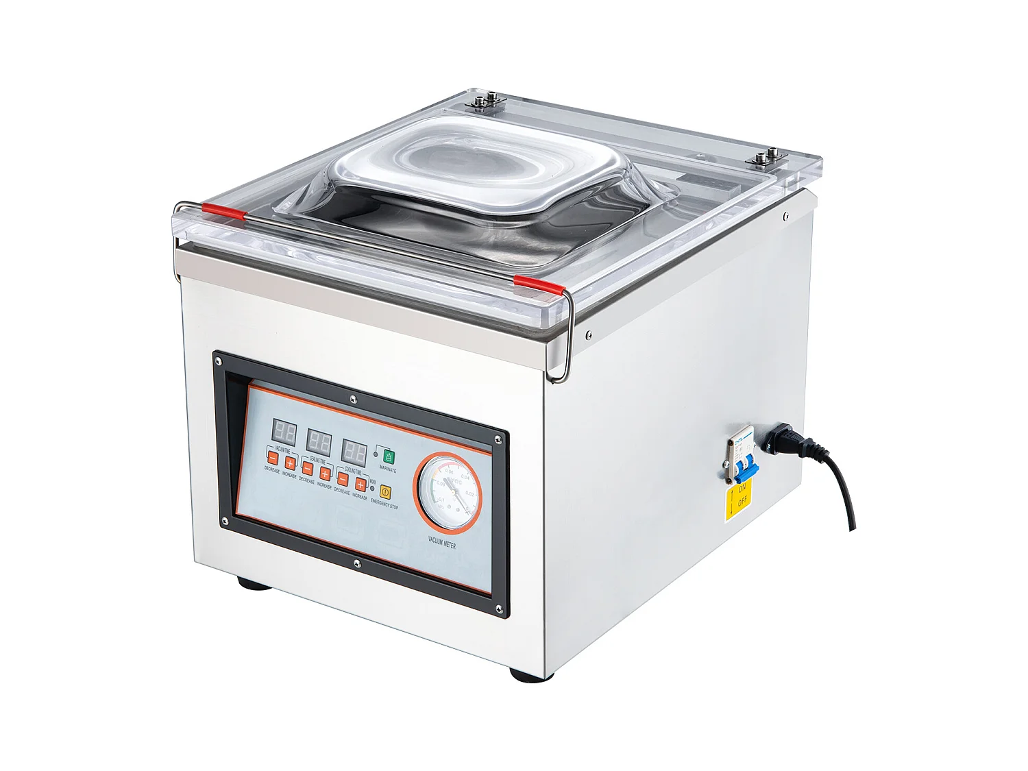 SucceBuy Machine à Emballer sous Vide à Chambre 320 W Machine d'Emballage sous Vide Taille Compacte 32cm dans la Cuisine et pour un Usage Commercial