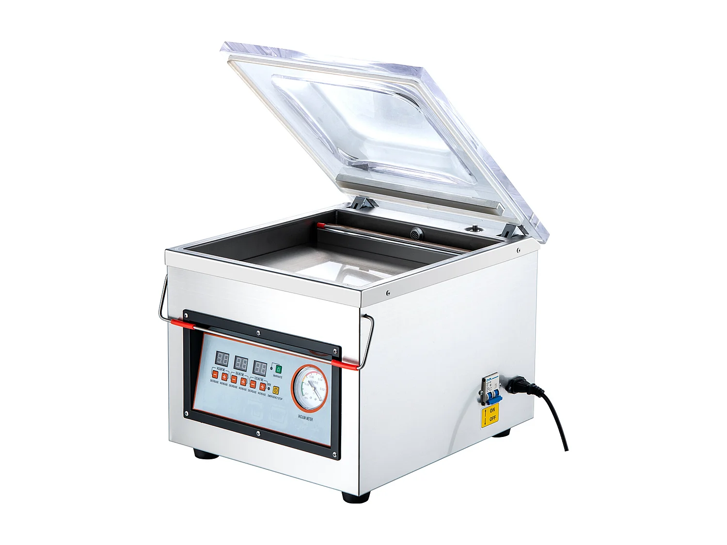 Máquina de Envasar SucceBuy al Vacío de Cámara 320 W Máquina de Envasado al Vacío Tamaño Compacto 32cm en la Cocina y para Uso Comercial