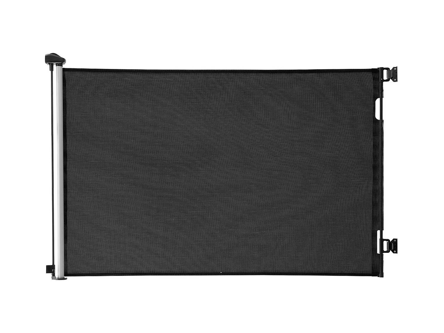 Sicherheitsbarriere SucceBuy Erweiterbar, Zaun aus Mesh 145 cm Breit und 98 cm Hoch, Barriere Retraktil für Haustiere, Ideal für Hunde und Katzen