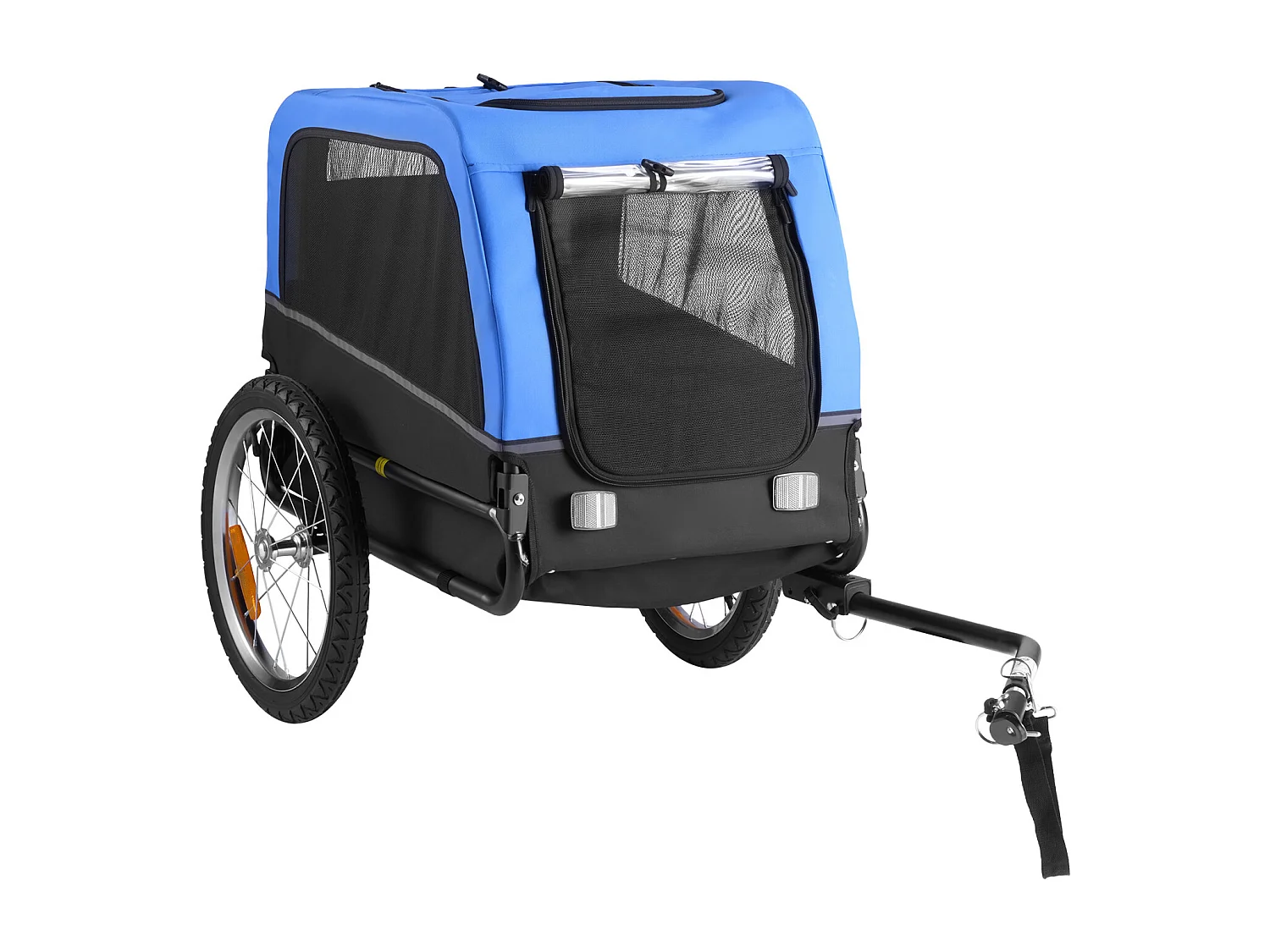 Reboque bicicleta SucceBuy para Cão, Carga 30 kg, Porta Animais de Estimação de Bicicletas, Quadro Dobrável Fácil com Roda a Liberação Rápida, Refletor