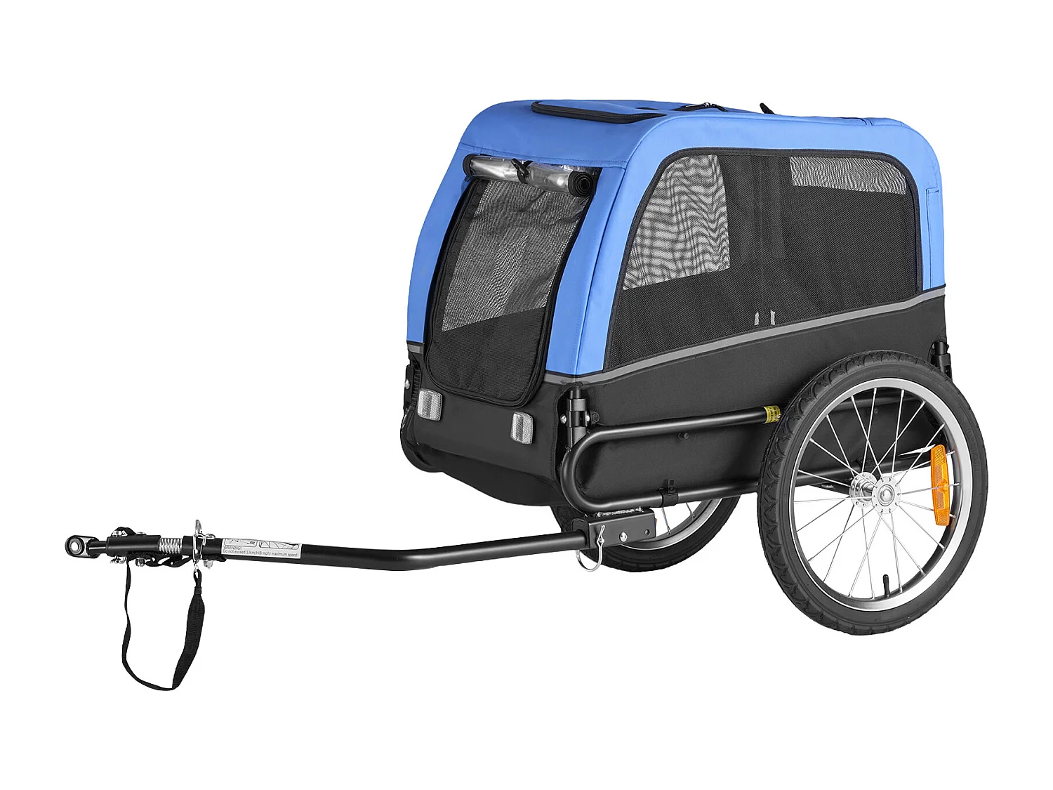 Reboque bicicleta SucceBuy para Cão, Carga 30 kg, Porta Animais de Estimação de Bicicletas, Quadro Dobrável Fácil com Roda a Liberação Rápida, Refletor