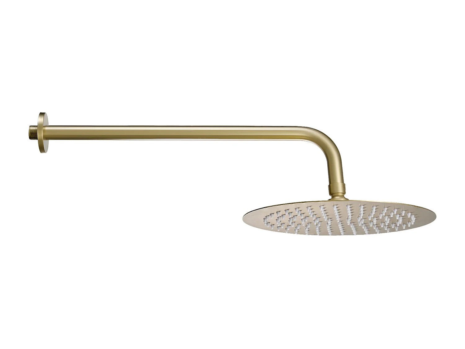 Colonne de Douche SucceBuy Kit de Douche, Système de Douche Pluie avec Pommeau Rond de 254 mm, Douchette à Main et Kit de Montage Mural, Finition or Brossé