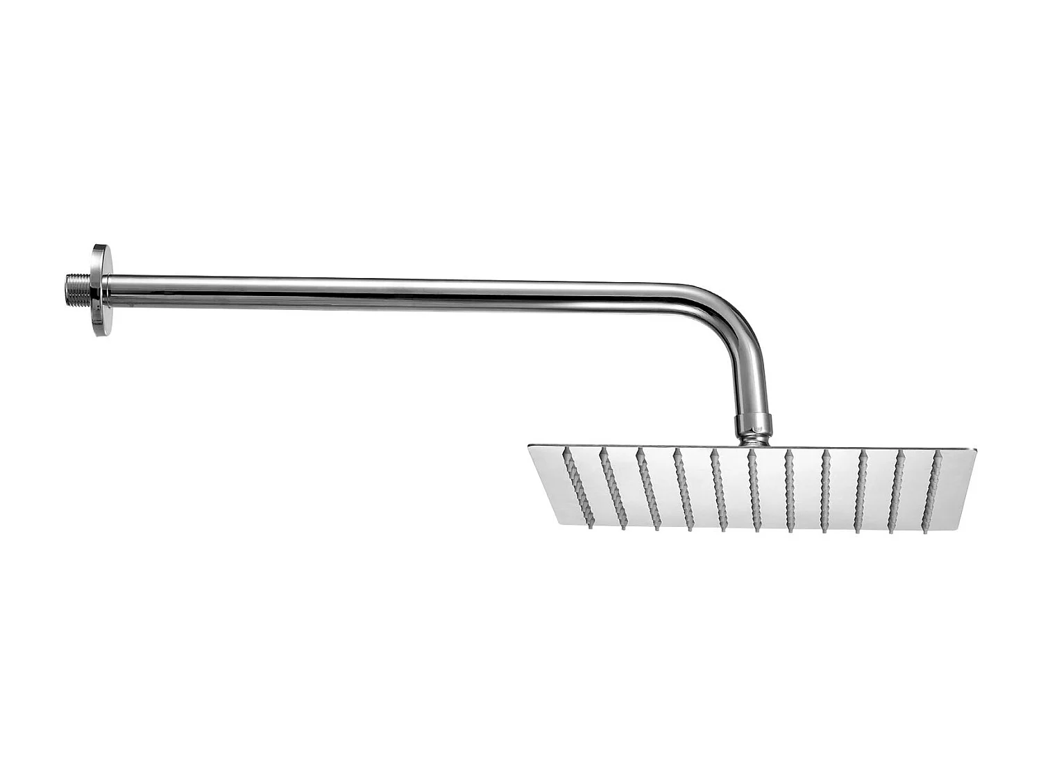 Duschsäule SucceBuy Duschset, Regenduschsystem mit 254 mm Quadratischem Duschkopf, Handbrause und Wandmontageset, Oberfläche Silber