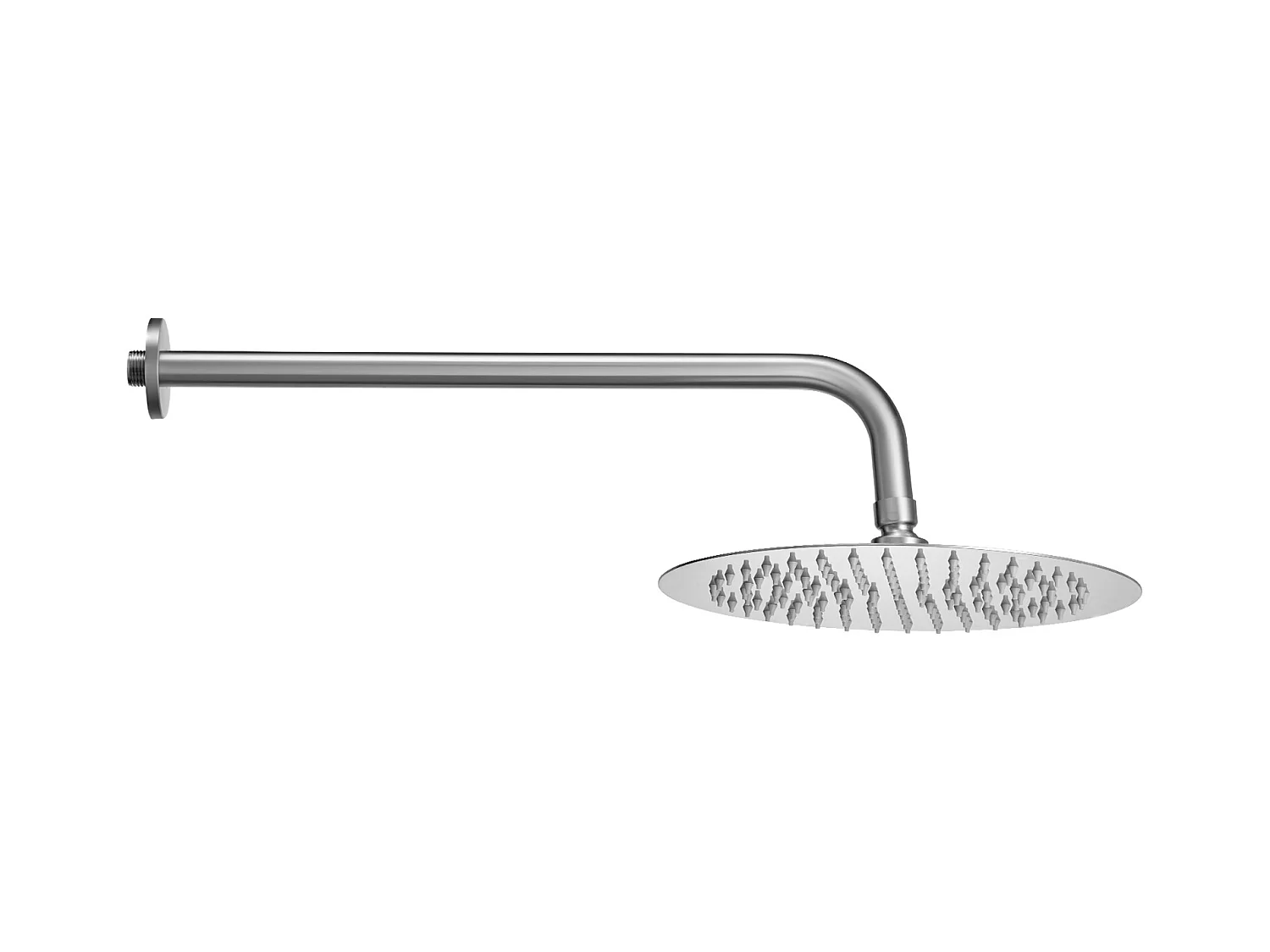 Colonne de Douche SucceBuy Kit de Douche, Système de Douche Pluie avec Pommeau Rond 254 mm, Douchette à Main et Kit de Garniture, Finition Nickel Brossé