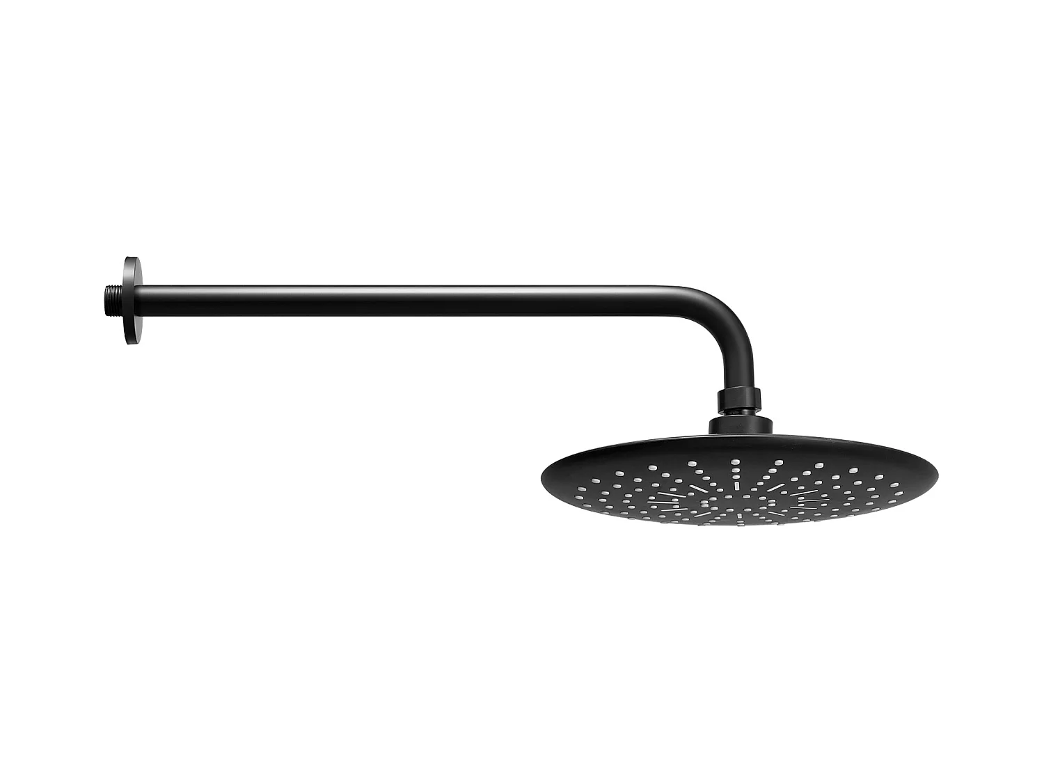 Colonne de Douche SucceBuy Kit de Douche, Système de Douche avec Pommeau de Tête Rond de 229 mm, Douchette à Main et Kit de Garniture, Finition Noir Mat