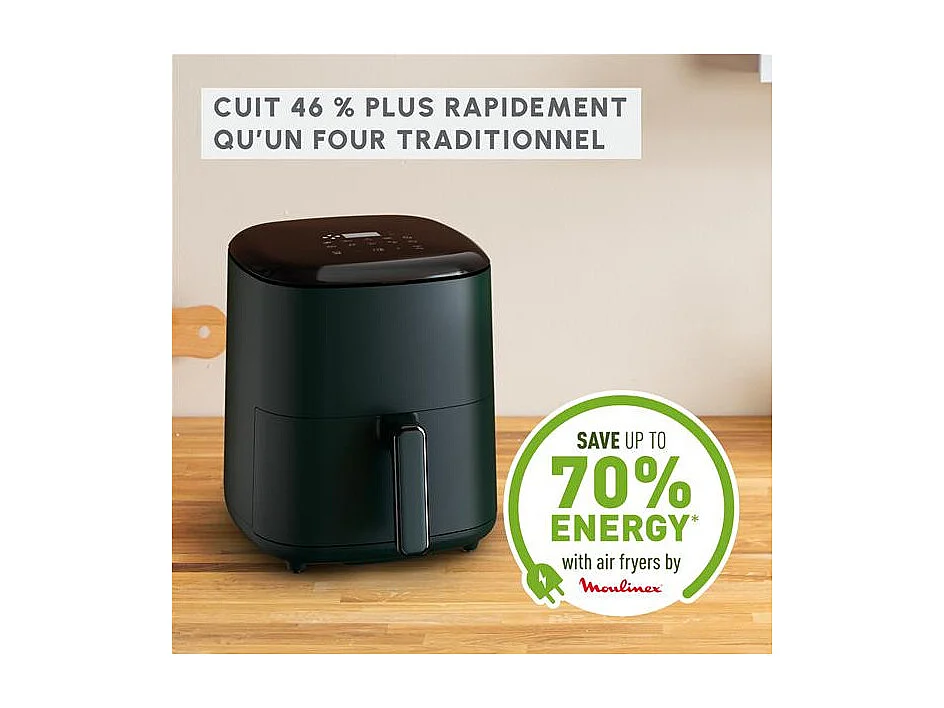 Moulinex Friteuse sans huile 5l 1500w noir - EZ245320