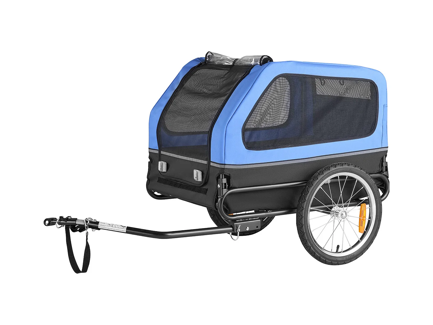 Remorque vélo SucceBuy pour Chien, Charge 40 kg, Porte Animaux de Compagnie de Vélos, Cadre Pliable Facile avec Roue à Dégagement Rapide, Réflecteur