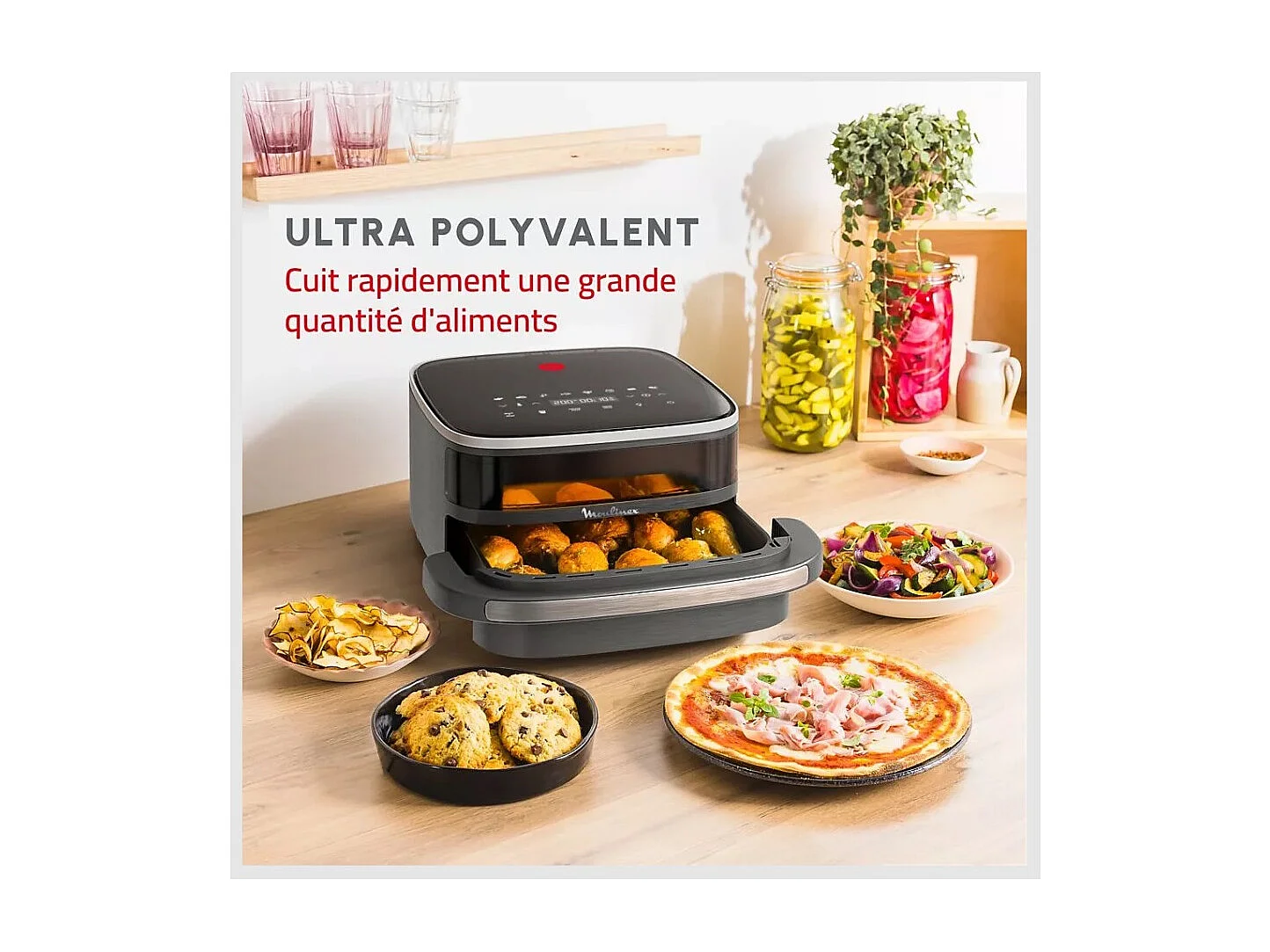 Moulinex Friteuse sans huile 4l 2200w - AL402HF0