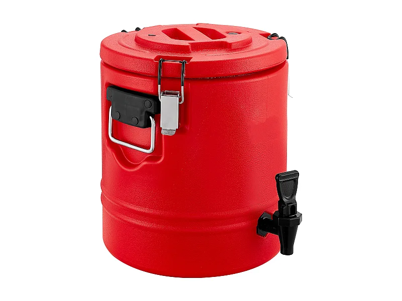 Distributeur de Boissons SucceBuy Isotherme 11,4 L, Fontaine à Eau Chaude et Froide Non Électrique avec Robinet, Conteneur Isotherme de Qualité Alimentaire