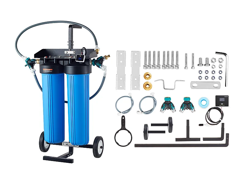 Desmineralizador de Agua SucceBuy para Lavado de Coche sin Manchas, Sistema de Agua Desionizada con Medidor TDS Integrado, Filtro Antimanchas, para Vehículos