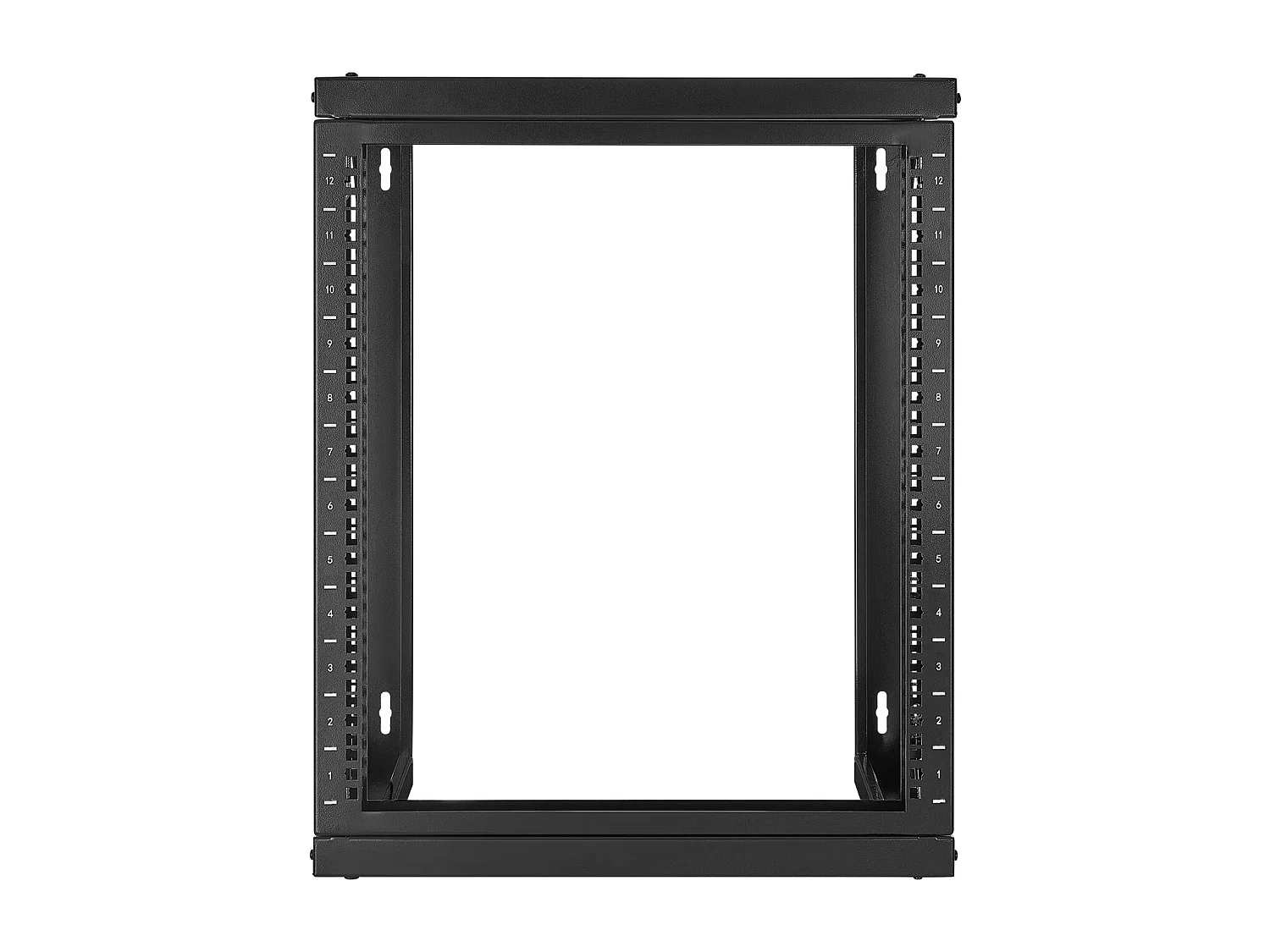 Rack de Servidor SucceBuy Mural 12U, Soporte de Red a Marco Abierto, Profundidad 45.5 cm, Capacidad de Carga 68 kg, con Apertura 180°, para Servidor